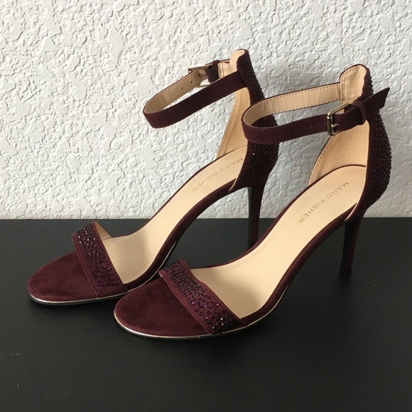 Marc Fisher Shoes - Burgundy Jeweled heels